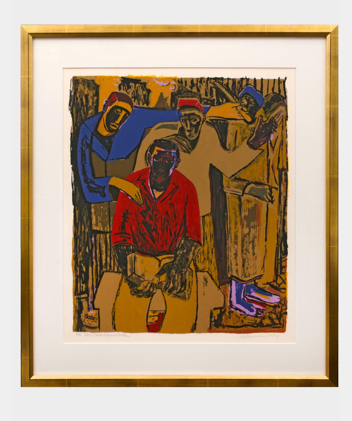The Masquerade by Samella Lewis — complete composition